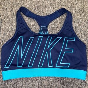 Nike (Small) Blue Dri Fit Padded Sports Bra